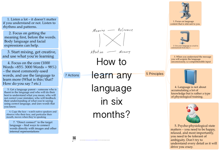 How to learn any language in 6 months?