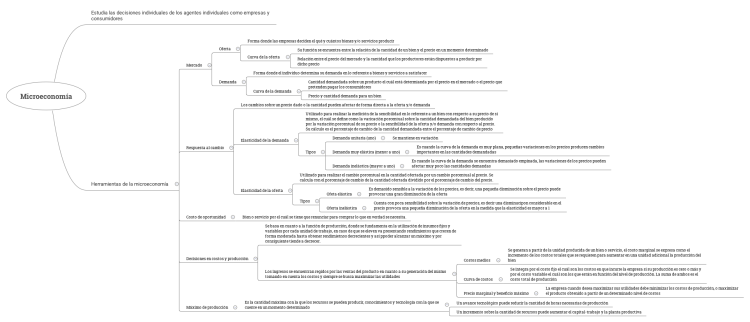 Microeconomía: Xmind mind map template | Biggerplate