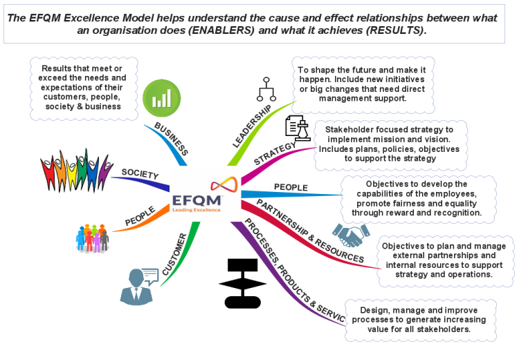 1 Page Organizational Goals using the EFQM model