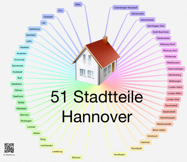 51 Stadtteile Hannover