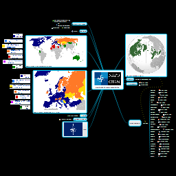 NATO - North Atlantic Treaty Organization - info map