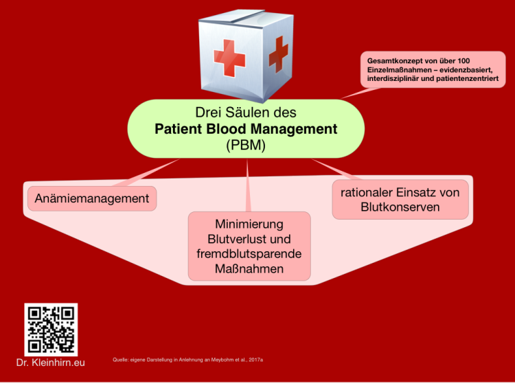 Drei S&#228;ulen des Patient Blood Management (PBM)