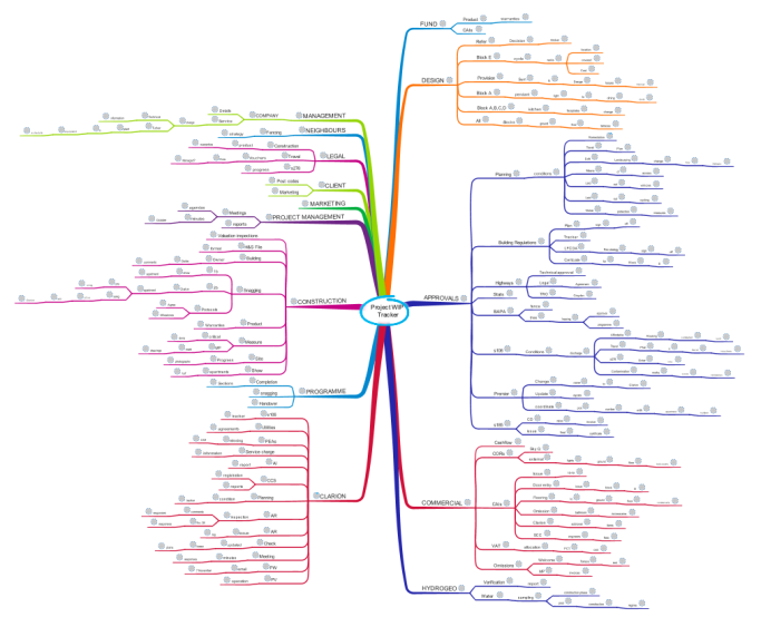 Project review mind map