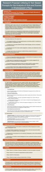 Example of a research proposal in Mind Mapped Format